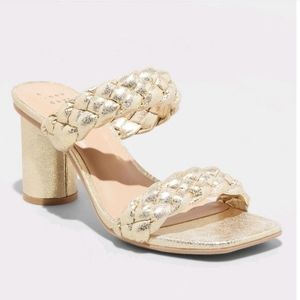 Women's Basil Mule Heels - A New Day" Gold